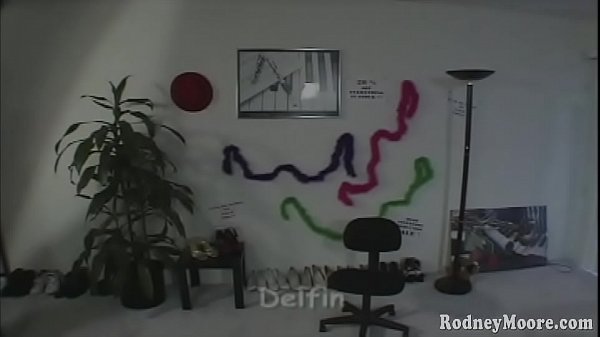 Rodney pours cum down Delfin's throat with a SHOE HORN