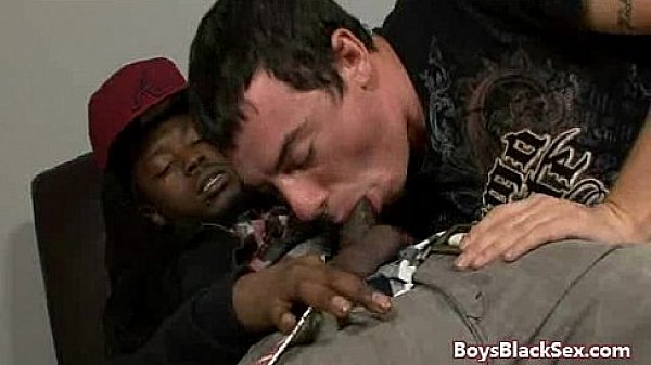 White gay boy ass ravaged by black thugs huge cock 04  