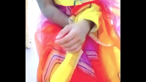 Indian Gay Bottom Crossdresser in Rainbow Saree Making Pride for Lgbtq real hard xxx sex 