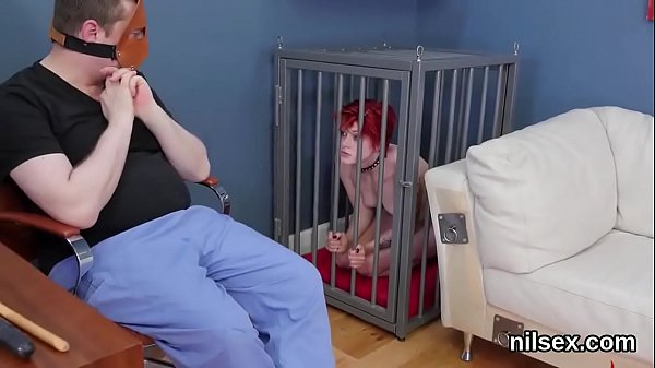 Horny girl is brought in anal loony bin for painful therapy 