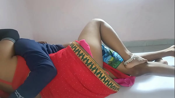 Hot sexy indian wife red saree sex