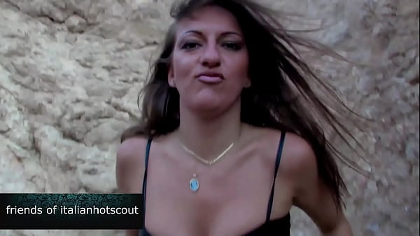 Very beautiful brunette mom gets ass fucked on the beach