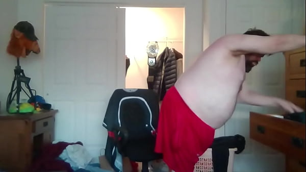 Changing my clothes after taking a shower.