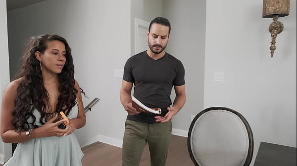 My husband sent his employee to our house and I fucked him