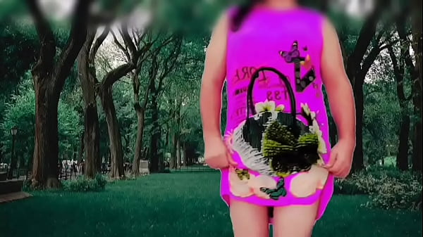 Cute face public hot sexy performance in the garden model cosplayer  