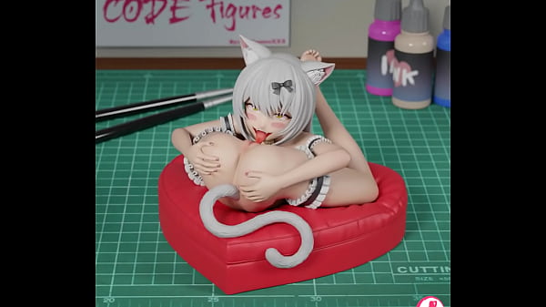 3d render turntable of neko Autocunnlingus  
