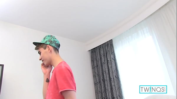 Hot Brunette Boy, Victor A, strips off everything but his cap and gets comfy on the couch, jerking off that hard cock while fingering his tight little hole until he cums. Full Videos & More only at TwinQs.com! 