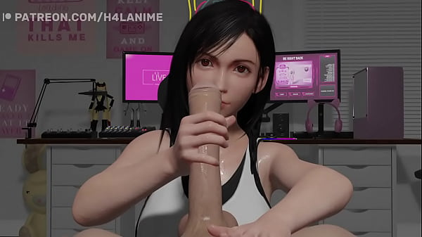 Tifa does a handjob and likes it  
