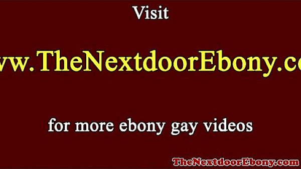 Gayblack ebonys spitroast white meat