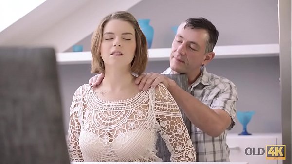 OLD4K. Old male and young colleen have dirty fun in expensive house 
