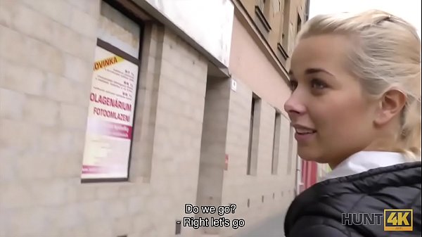 HUNT4K. Sweet r. in front of her boyfriend&acute;s eyes