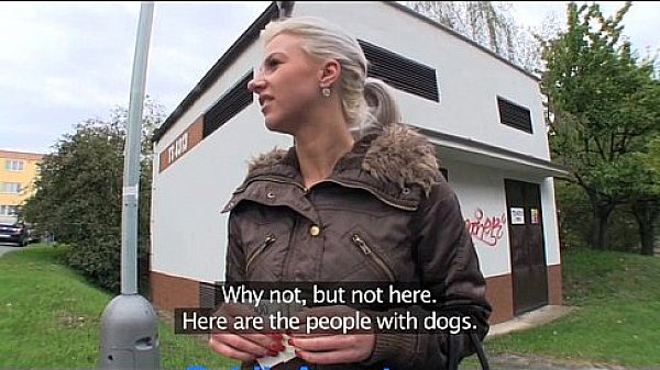 PublicAgent Cute Blonde fucks me in the shop cellar