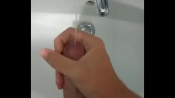 Horny boy cumming all over, Home made solo action