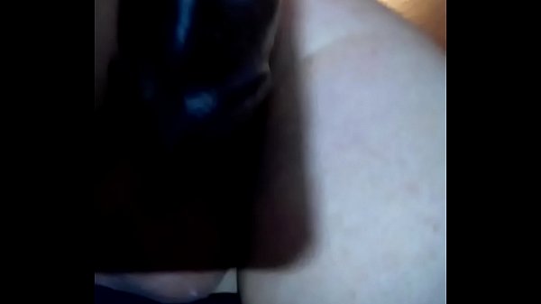 Big bam dildo for BBC hungry white ass  