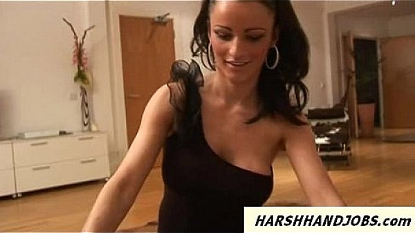 Sexy Mistress Jordan gives harsh handjob