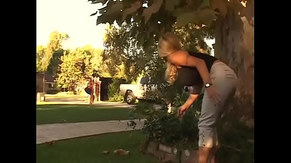 Gorgeous hot blonde lesbian has sensual fuck on the couch  