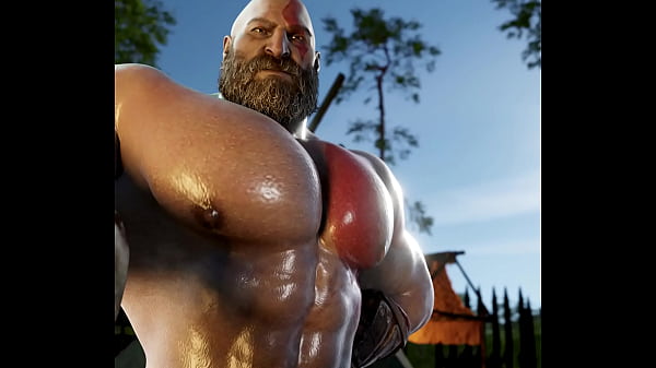 Daddy Kratos Showing his Pecs  