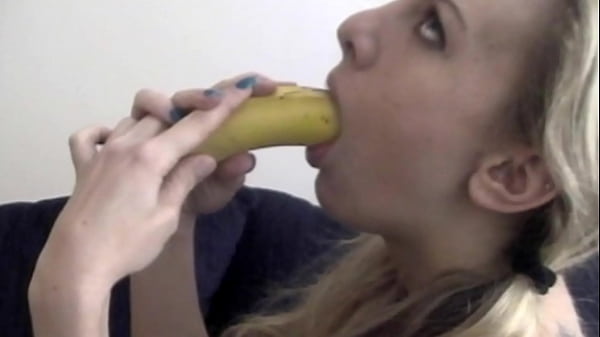 Banana blowjob