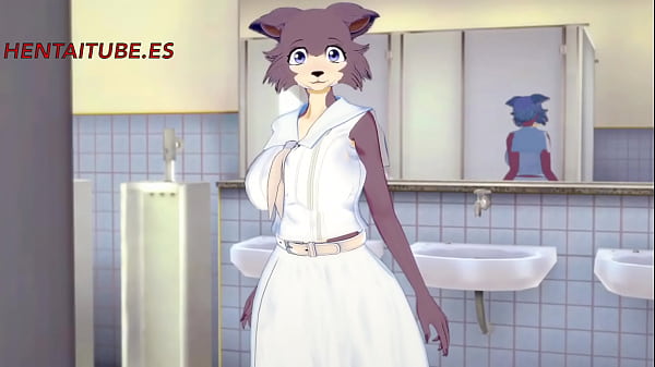 Beastars Hentai - Legosi and Juno sex in the bathroom  