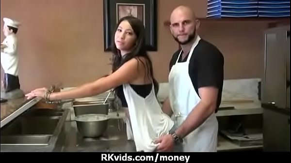 Tight teen fucks a man in front of the camera for cash 8