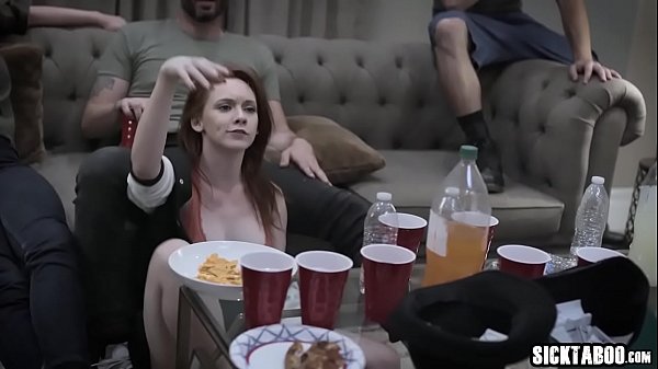 Sexy small tits teen recorded and banged in front of her friends and banged at a boring house party