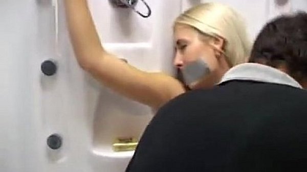 Blonde bitch gets bondage and fucked