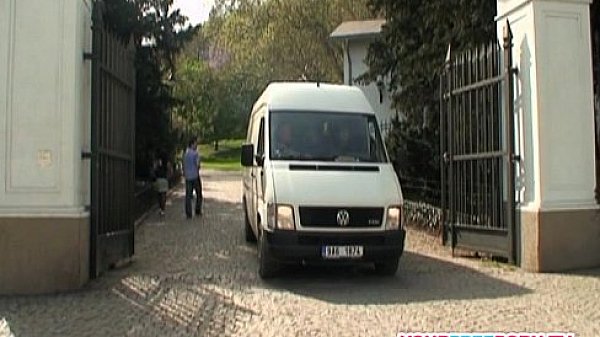 Tourists caught horny couple fucking on the road