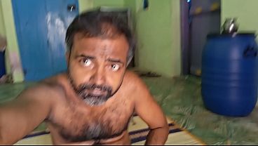 hairy muscle man solo nude  