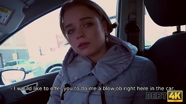 Debt4k. Calibri Angel wants bigger tits so takes the debt and finally pays for it