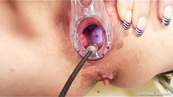 Skinny milf weird pussy fingering by gyno doctor 