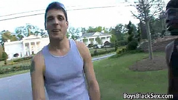 Blacks On Boys - Bareback Hardcore Interracial Sex 19