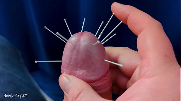 Edging to ruined orgasm with cock head piercings CBT