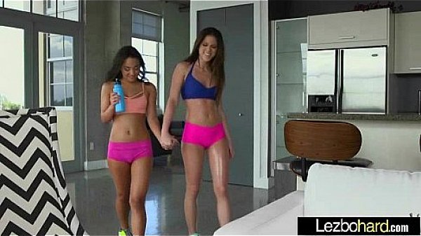 Lesbians (Stacey Levine & Amara Romani) Play On Cam With Their Hot Bodies clip-27