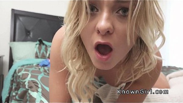 Guy films sex with his blonde girlfriend