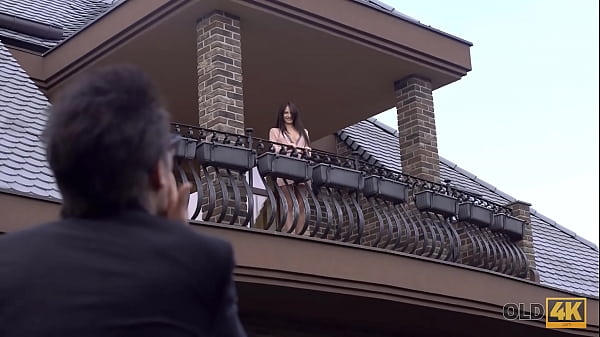 OLD4K. Old guy and his pretty wife have so desired sex in the bedroom  