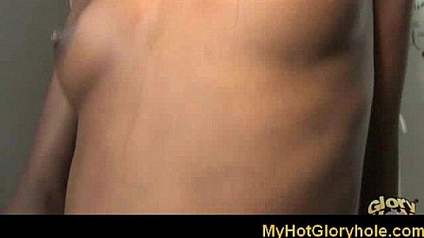 Gloryhole interracial porn : Hot ebony sucking big cock 40