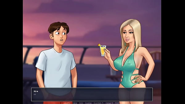 Summertime Saga Cap 64 - follando con mi amiga rubia en un yate