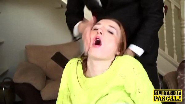 Squirting british redhead being fingered