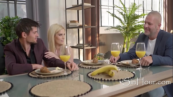 Blonde Wife Is Happy Her Husband Arranged For DP  