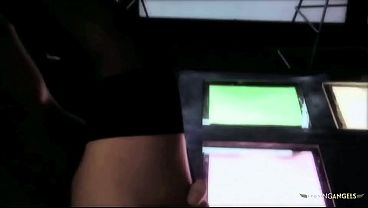 At the strip club, this milf stripper gets very interested in her two customers with big cocks. Giving them blowjobs and getting the double penetration in a threesome, she gets facial as a tip. 