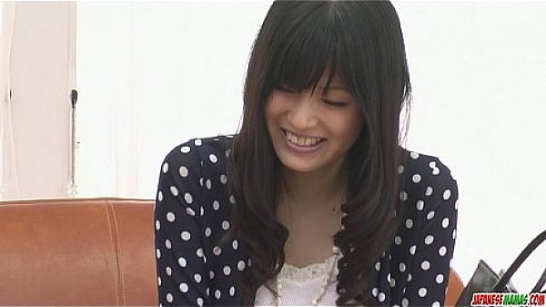 Nozomi Koizumi strips naked and gives an asian blowjob