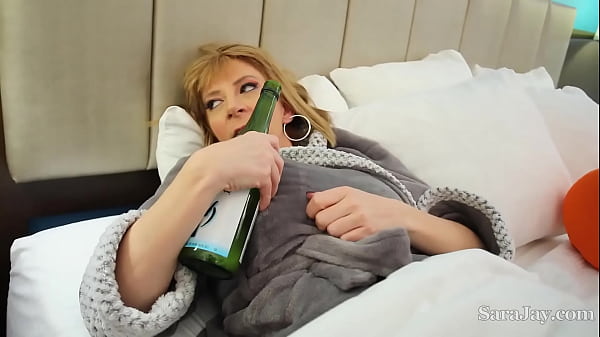 Pussy Pounded Sex Queen Sara Jay get her tight muff stuffed with a throbbing hard cock and a big load of man cream after deep throating that stiff shaft! Full Videos & More @ SaraJay.com! 