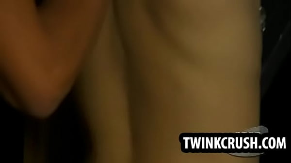 Cute twink gets his ass red and then his hole stretched 