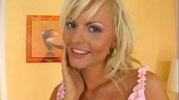 Cute blonde by herself - sex video  