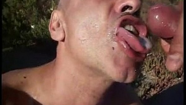 Awesome gay deepthroat  blowjob voyeur outside amateur