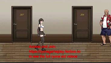 Pretty lady has sex in erotic hentai ryona gameplay 