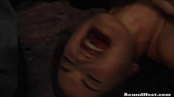 Whipped and oiled busty slave teen girls