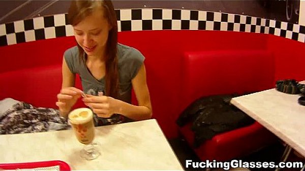 Fucking Glasses - He spots this cutie sitting all alone in a local cafe