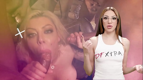 Queen Brittany Andrews Pegs Sub While Stuffed in Both Holes  