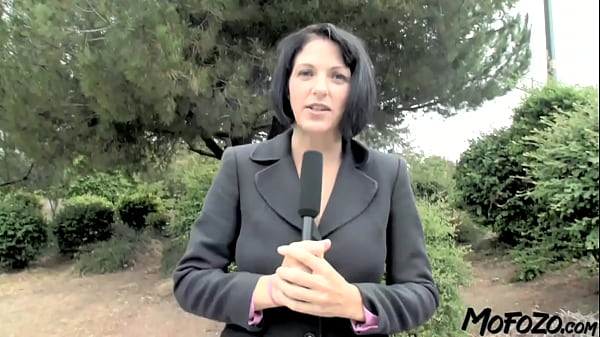 MOFOZO.com - Black Haired Reporter Was Fucked By Arnold Schwarzenpecker
